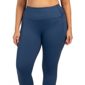Under Armour Crop Leggings 1X Blue Soft Basic Athleisure